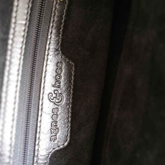 Agnes and Hoss Silk Mini Tote Satchel Wth Defects - Picture 7 of 11